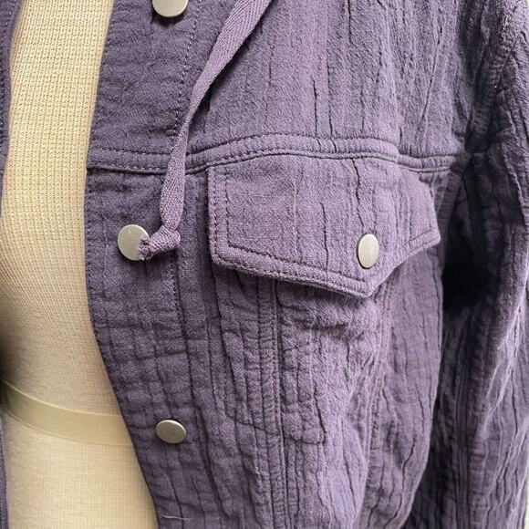 Chicos Navy Butto Front Jacket Size 2 Large 12 14 Nautical Classic Sailor Casual - Picture 3 of 5